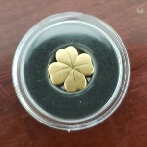 Gold One Dollar Clover Coin
